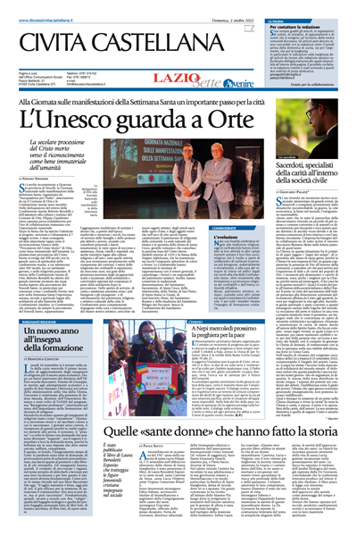 Avvenire - pagina diocesana del 29/09/2022